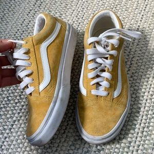 Scotchgard yellow felt vans unisex